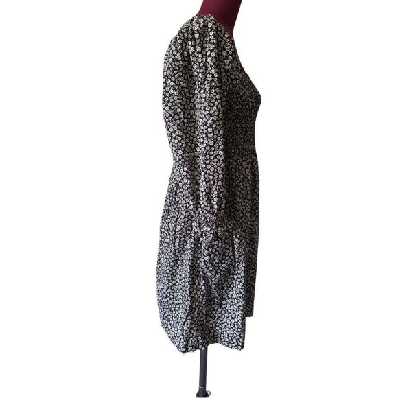 Madewell Black and White Floral Mini Dress - Picture 10 of 14
